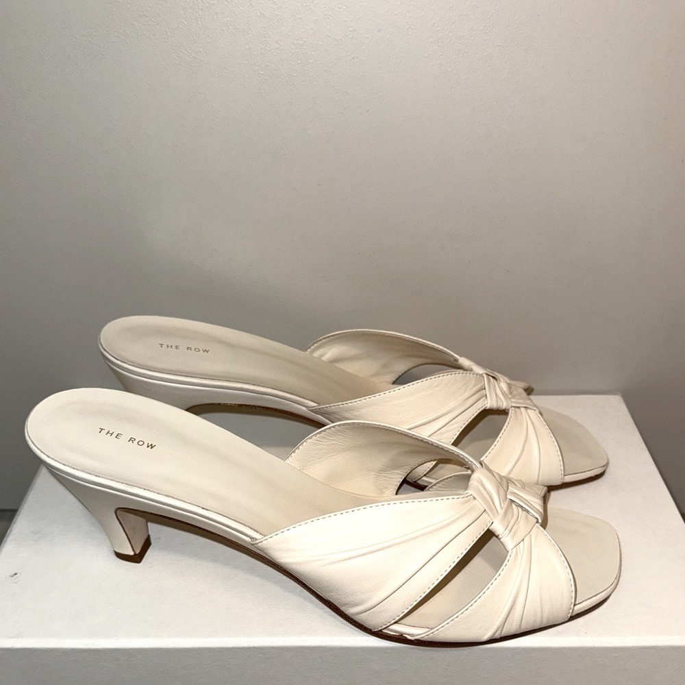 The Row Knotted Sandals, 39.5, Chocolate Blanc - Picture 12 of 12